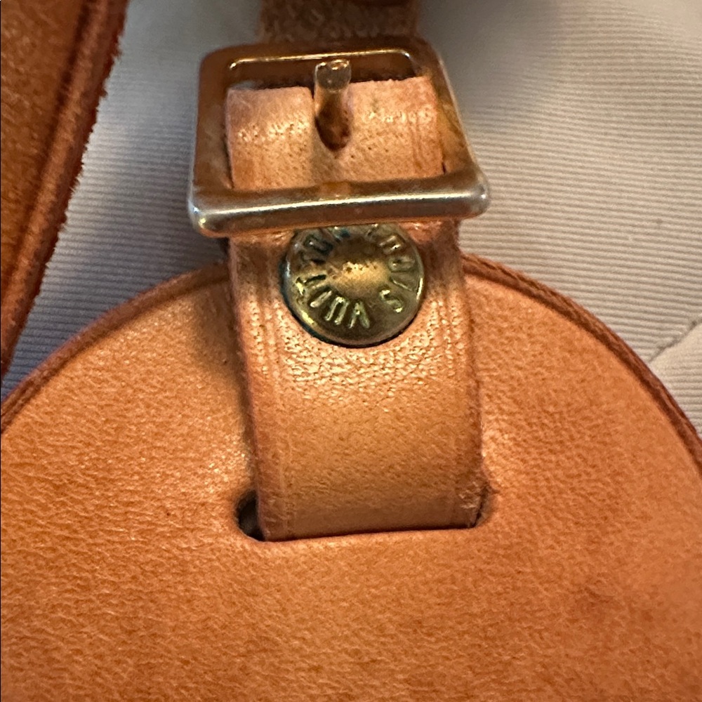 Authentic Louis Vuitton Vachetta Leather ID Tag and Poignet Set - Picture 5 of 6